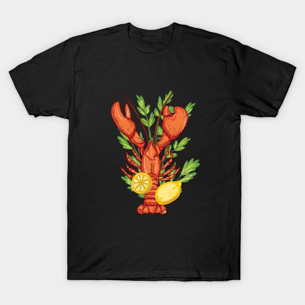 Lobster T-Shirt by SWON Design